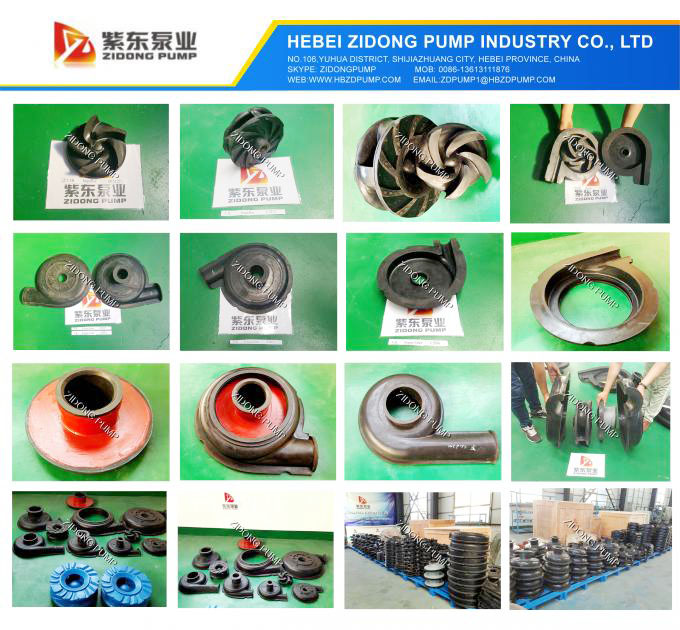 Rubber Liner Slurry Pump Wet Parts